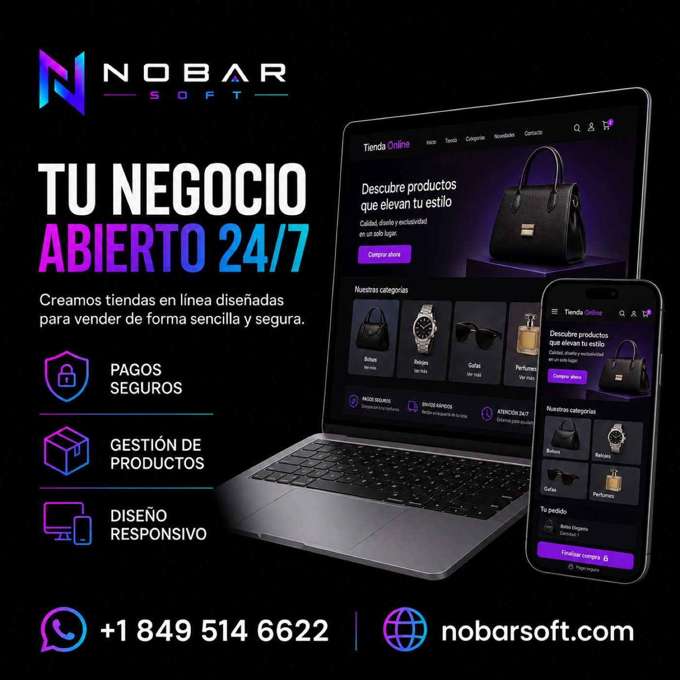 Tiendas en línea de NOBAR SOFT